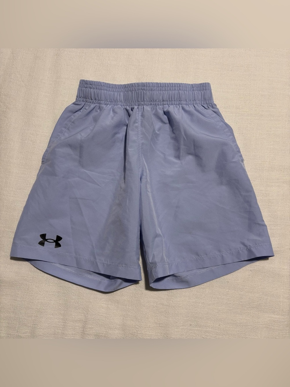 Boys Under Armour UA Tech Woven Shorts | Lavender | Size Youth XS